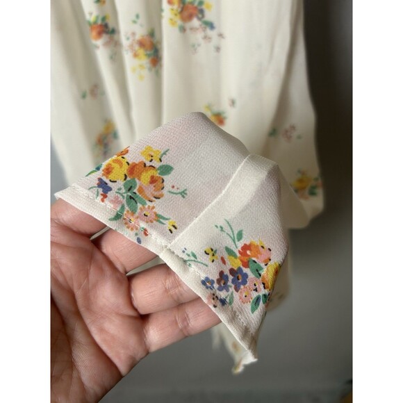 VTG Betsey Johnson Urban Outfitters 90s Sheer Floral Cottagecore Grunge Dress M - Picture 6 of 10